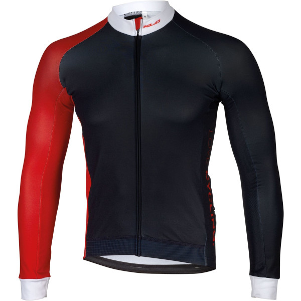 Xlc Je-s20 Camiseta Race Hombre Manga Larga Negro/rojo/blanco