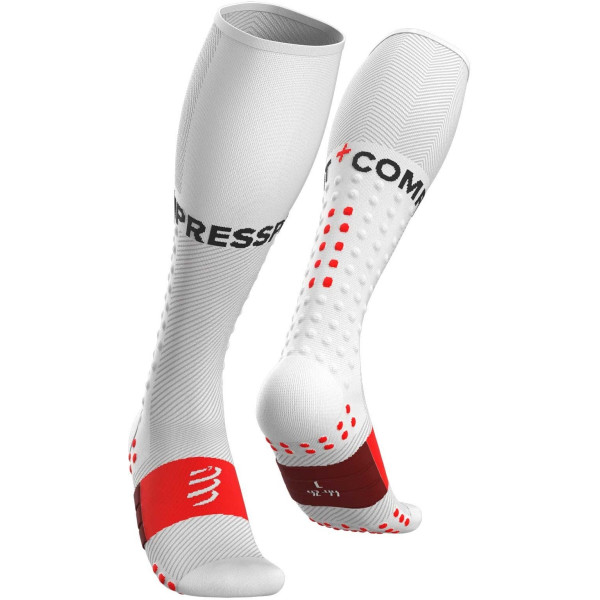 Compressport Calcetines Full Socks Run Blanco