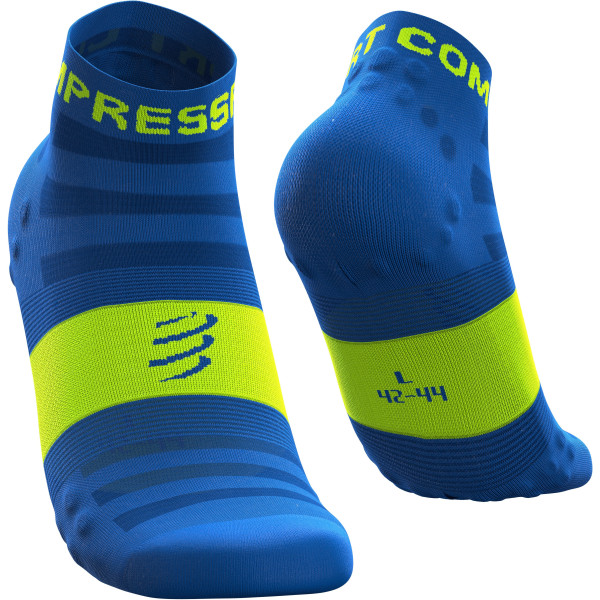 Compressport Calcetines Pro Racing Socks V3.0 Ultralight Run Low Fluo Azul
