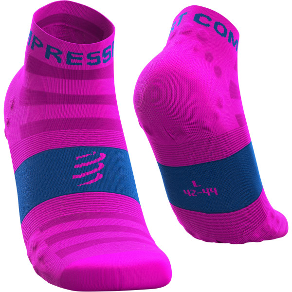 Compressport Calcetines Pro Racing Socks V3.0 Ultralight Run Low Fluo Rosa