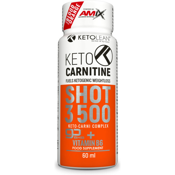 Amix Ketolean - Keto goBHB Carnitine Shot 3500. 1 Vial X 60 Ml - Quema grasas - Especial para Deportistas               