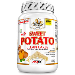 Amix Batata Doce Clean Carbs 1 Kg - Farinha de Batata Doce em Pó, Rica em Carboidratos / Ideal para Batidos e Receitas