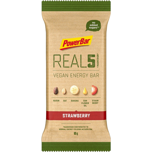 PowerBar Real 5 Vegan Energy Bar 1 barrita x 65 gr