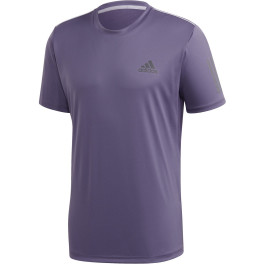 Adidas Camiseta Club 3str Hombre Morado - Gris