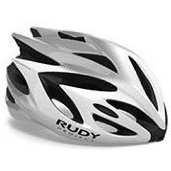 Rudy Project Rush White - Silver (shiny)  Visor - Free Pads Incl. - Casco Ciclismo