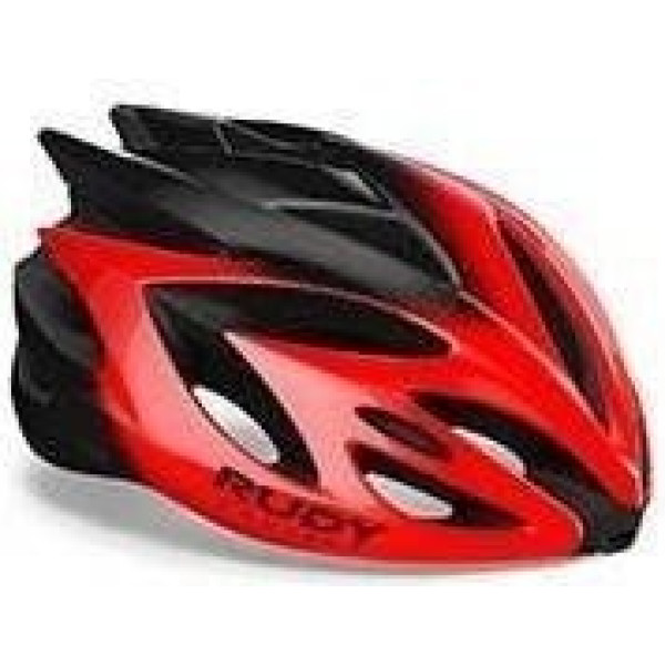 Rudy Project Rush Red - Black (shiny)  Visor - Free Pads Incl. - Casco Ciclismo