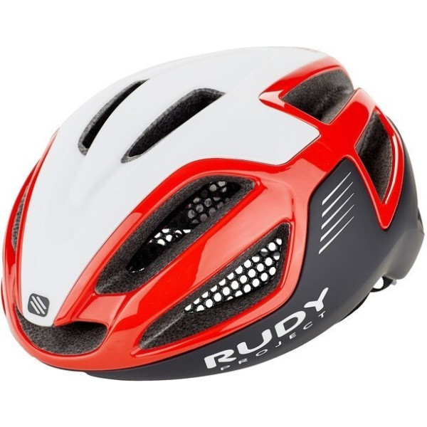 Rudy Project Spectrum Red - Black (shiny) Free Pads + Bug Stop + Pouch Incl. - Casco Ciclismo