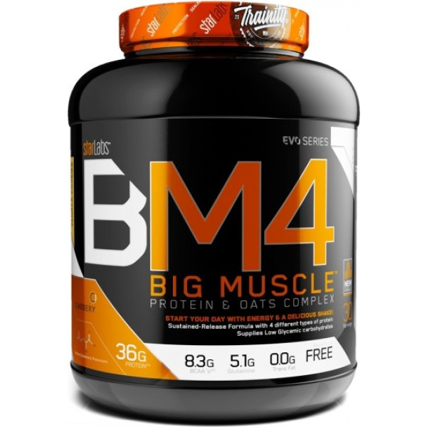 Starlabs Nutrition BM4 Big Muscle 2Kg - Sequenzieller Weight Gainer + Sequenzieller Protein- und Muskelaufbau