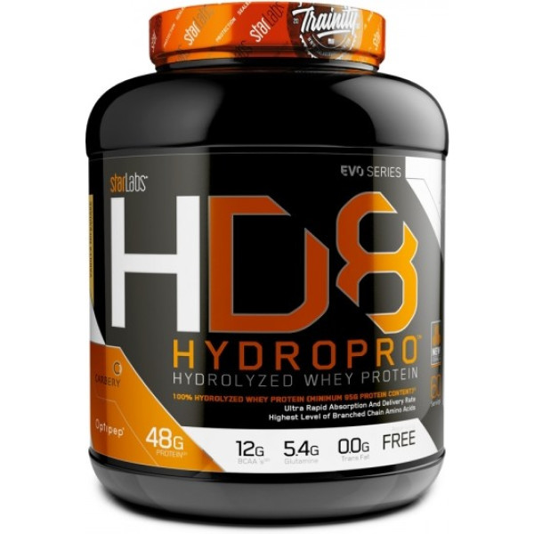 Starlabs Nutrition Hydrolyzed HD8 Hydropro Protein 1,81 Kg - Protéine hydrolysée OPTIPEP rapidement digestible