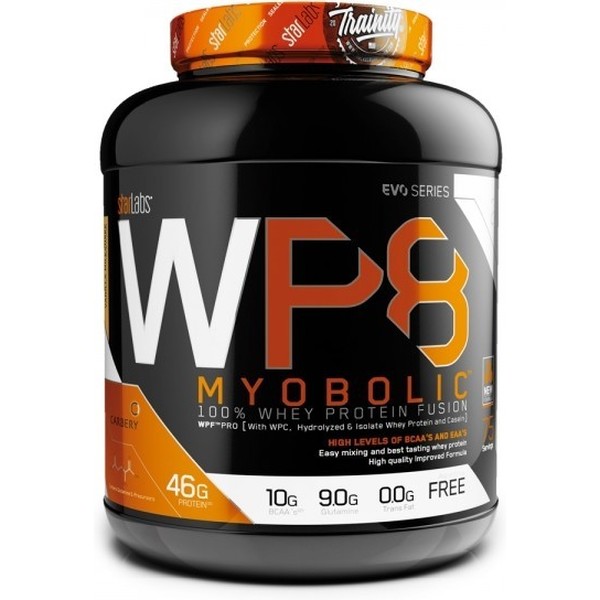 Starlabs Nutrition Proteína secuencial WP8 Myobolic 908 Gr - Proteína concentrada, aislada, hidrolizada y caseína micelar