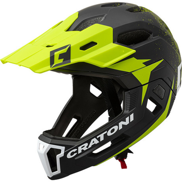 Cratoni C-maniac 2.0mx Mtb Helmet Black/Matte Lime Green