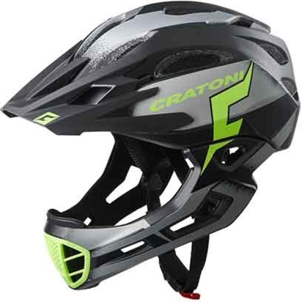 Cratoni C-maniac Pro Mtb Helmet Noir/Matte Lime Green