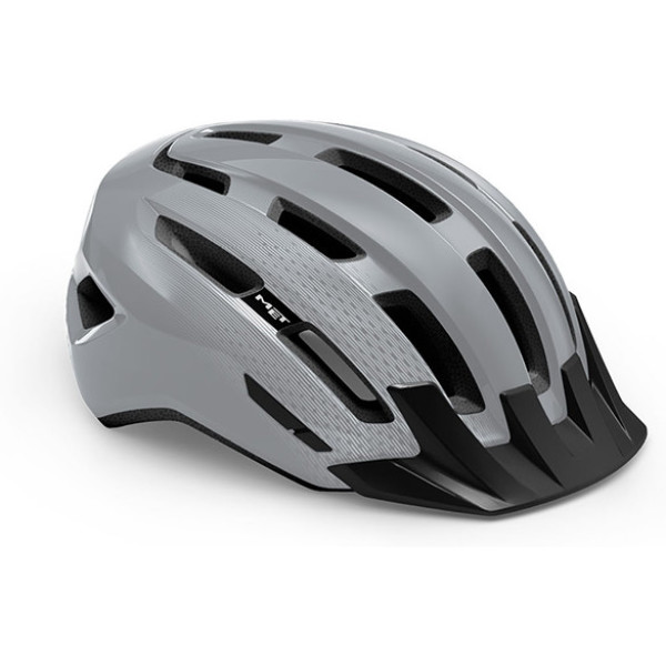 Met Casco Downtown Mips Gris Brillo