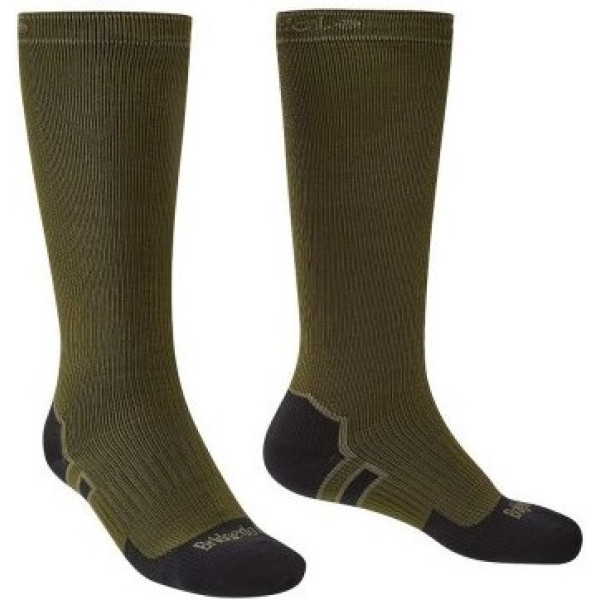 Bridgedale Storm Sock Hw Knee Vert Olive / Noir