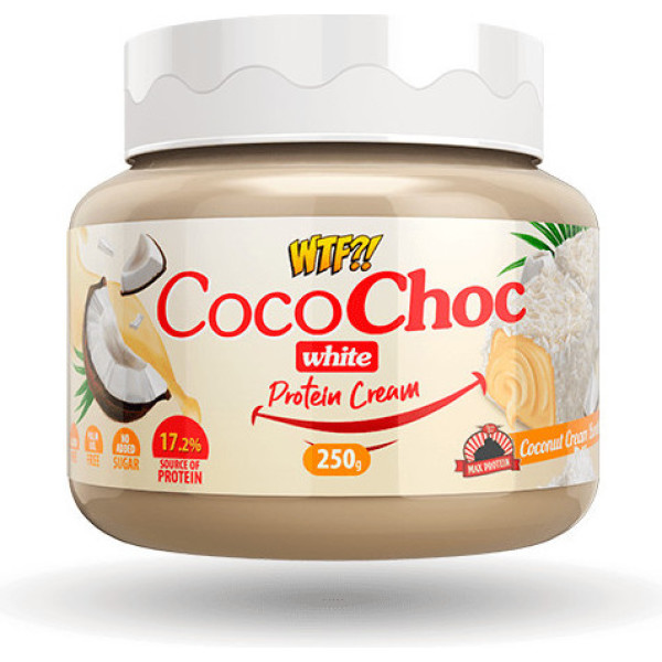 Max Protein Wtf Cocochoc White Protein Cream - Chocolate White Choco Cream - Noix de coco 250 Gr