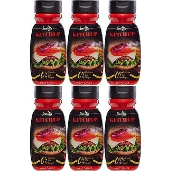 Servivita Salsa Ketchup Senza Calorie 6 Bottiglie x 320 Millilitri