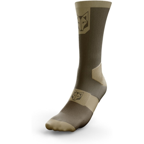 Otso Calcetines de Ciclismo High Cut Gold & Coffee