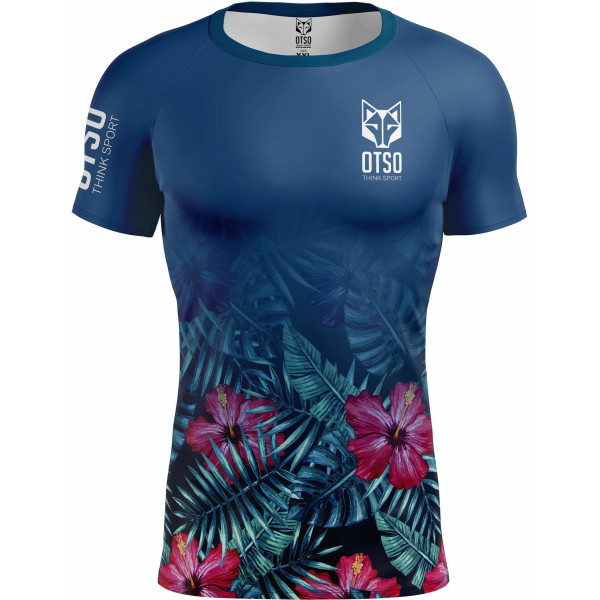 Otso Camiseta Manga Corta Hombre Tropical Dark