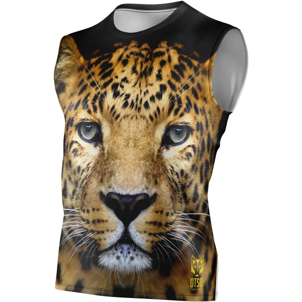 Otso T-Shirt sans manches homme léopard