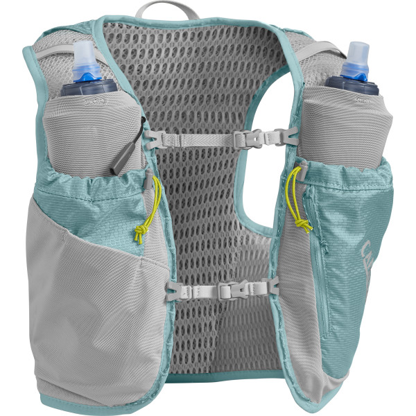Camelbak Ultra Pro Vest W's 6 + 2 Quick Stow Flask Aguamarina / Plata