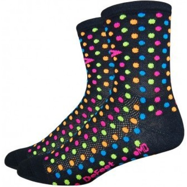 Defeet Aireator 4? Spotty Black - Calcetines