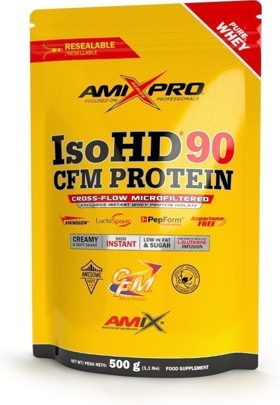Amix Pro Iso Hd Cfm Eiwit 90 Doypack 500 Gr Smaak Vanille-image