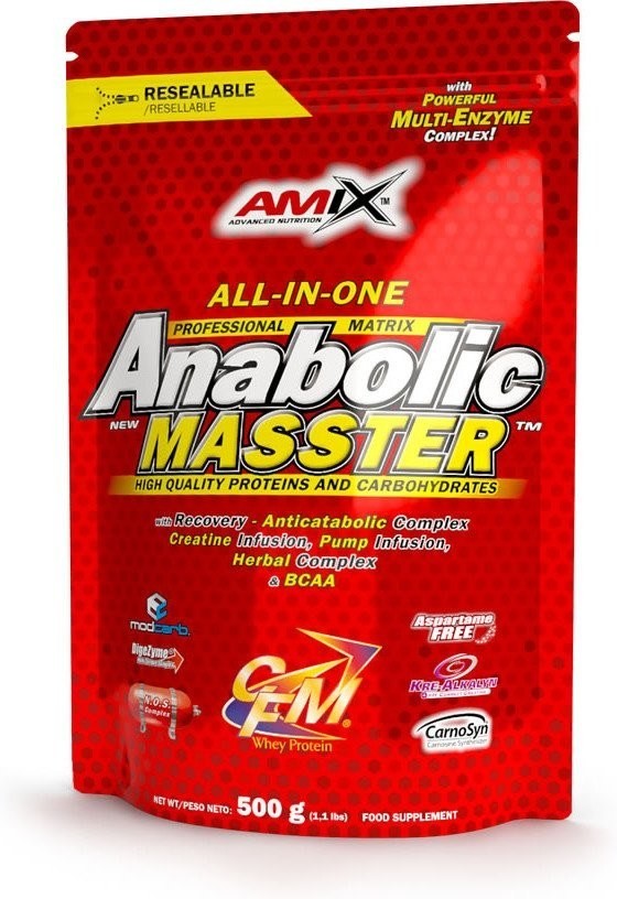 Amix Anabolic Massster Doypack 500 Gr Eiwitten Verhoogt Kracht Smaak Vanille-image