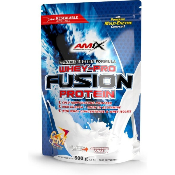 Amix Whey-Pro Fusion Doypack 500 gr Protéine de lactosérum isolée