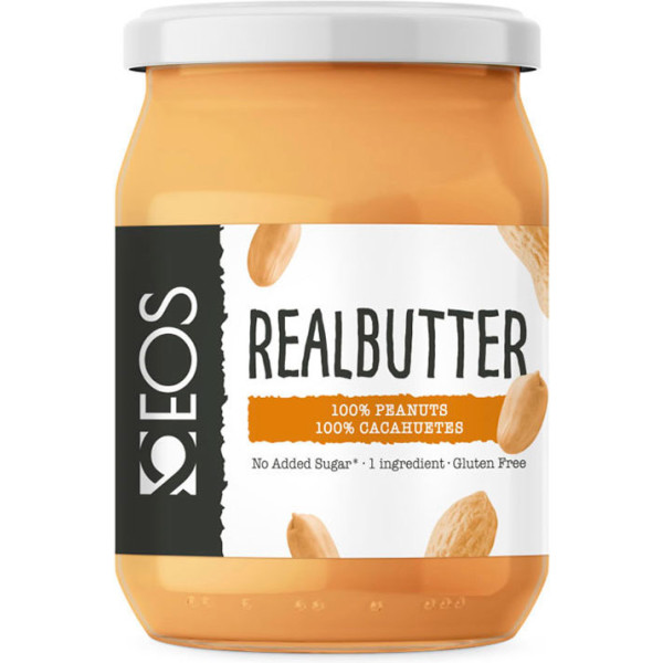 Eos Nutrisolutions - Crema de Cacahuetes 100% 500g - Realbutter
