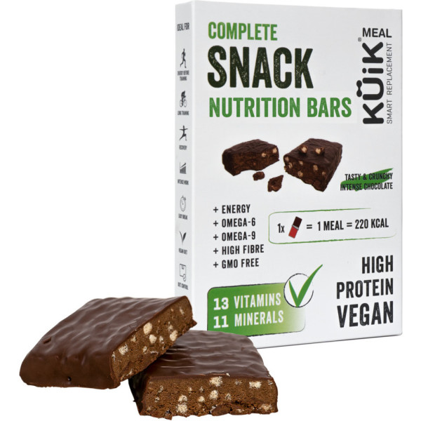 Küik Küik® Snack Bars - Barrita Sustitutiva Y Práctica. Nutrición Equilibrada Y Completa Para Dieta Saludable Y Deporte. Ve