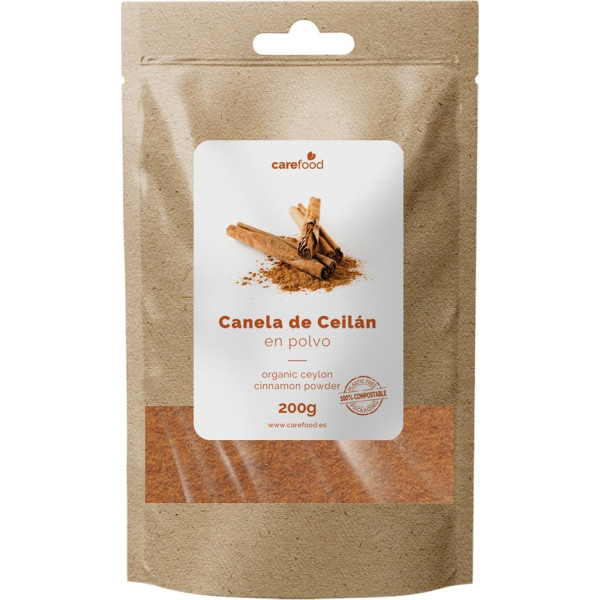 Carefood Canela De Ceylán En Polvo Bio 200gr