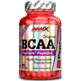 Amix PepForm BCAA 90 caps - Bevordert spierherstel, bevat essentiële aminozuren / snelle opname