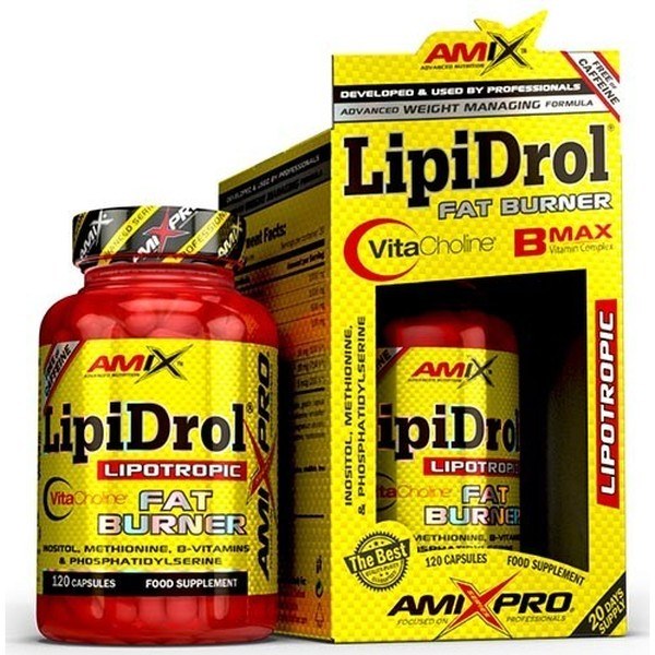 Amix Pro LipiDrol Fat Burner 120 Capsules - Fat Burner Helps in Weight Control