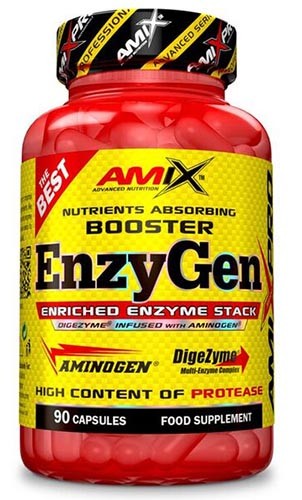 Amix Pro Enzygen Booster 90 Caps - Apoya A Las Funciones Digestivas / Contiene Digezyme Y Aminogen-image