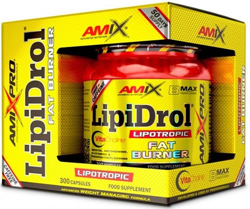 Amix Pro Lipidrol Fat Burner 300 CÃ¡Psulas - Auxilia No Controle De Peso, Com Vitamina B, Sem CafeÃ­Na-image