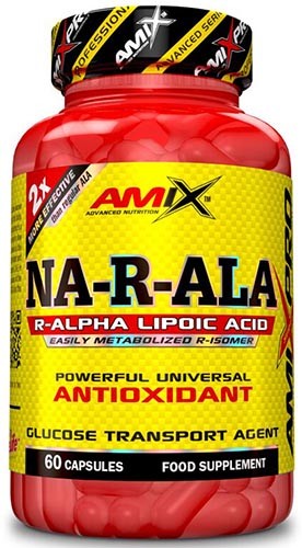 Amix Pro NA-R-ALA 60 CáPsulas - Base De ÁCido R-Alfa Lipoico, Poderoso Antioxidante, Para Fortalecer O Sistema ImunolóGico.-image