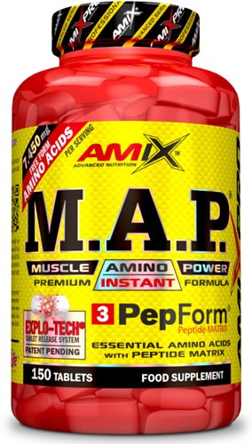 Amix Pro M.A.P. Muscle Amino Power 150 Compresse - Composto Da Aminoacidi Essenziali + Peptidi Pepform Matrix / Senza Grassi E Senza Zucchero-image