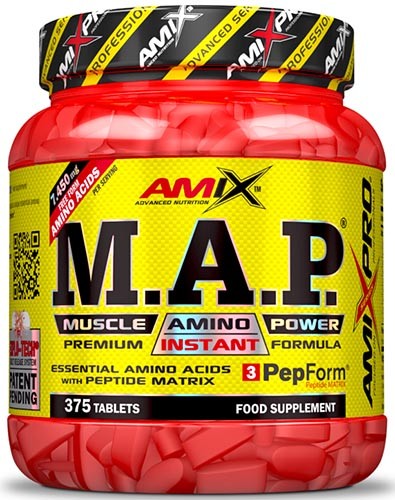 Amix Pro M.A.P. Muscle Amino Power 375 Compresse - Aminoacidi Essenziali Senza Grassi E Senza Zucchero-image