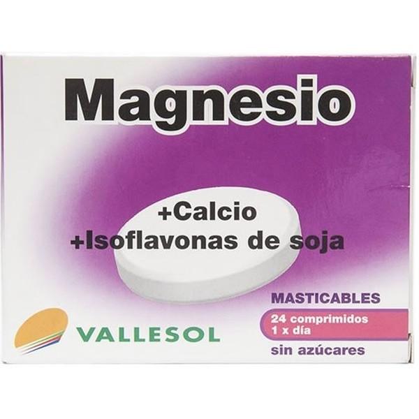 Vallesol Magnésium + Calcium + Isoflavone de Soja 24 comprimés