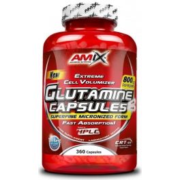 Amix Glutamine 360 gélules - Contribue à l'action antioxydante et favorise la récupération musculaire