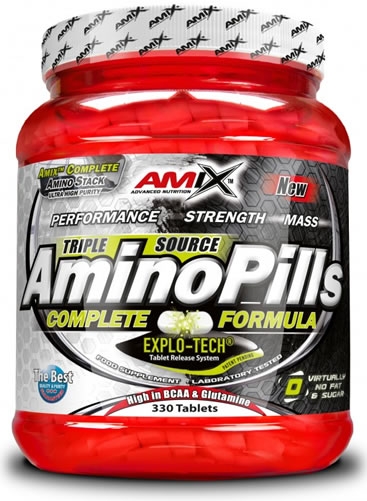 Amix Amino Pillen 330 Tabl - Op Basis Van Pure Aminozuren Met Hoge Concentratie / Explo-Tech-image