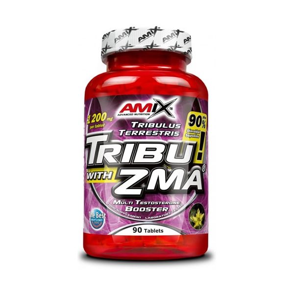 Amix Tribu-ZMA 90 tabletten, stimuleert testosteron, verhoogt de spiermassa, voedingssupplement.