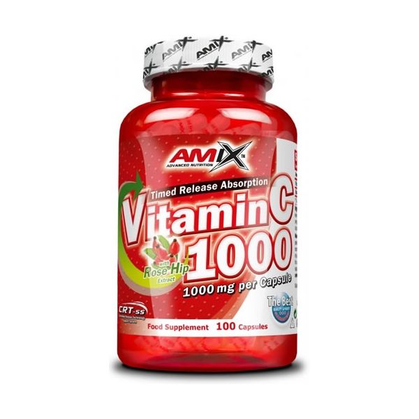Amix Vitamine C 1000 - 100 Capsules Versterkt het Immuunsysteem
