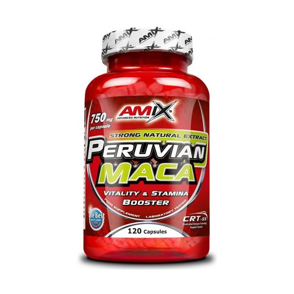 Amix Peruvian MACA 120 caps - Contribue à augmenter la libido, favorise l'augmentation de l'énergie et de l'endurance