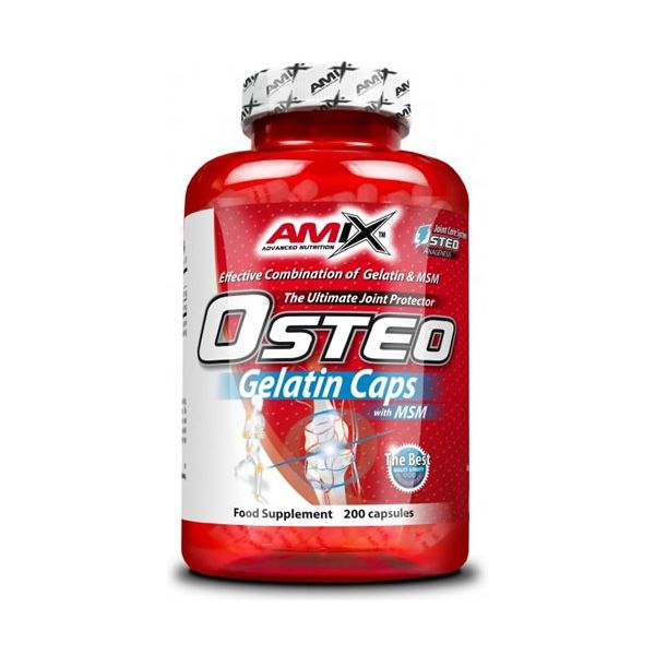 Amix Osteo Gelatin 200 Capsules with MSM - Strengthens the Joints