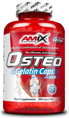 Amix Osteo Gelatin 200 CáPsulas Con Msm - Refuerza Las Articulaciones-image