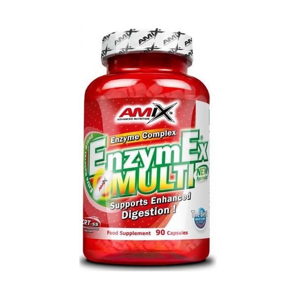 Amix Enzymex Multi 90 caps - Complesso di enzimi digestivi / Prodotto naturale, migliora la digestione
