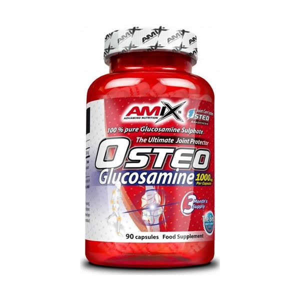 Amix Osteo Glucosamine 1000mg 90 Caps - 100% Sulfate de Glucosamine - Aide à protéger les articulations