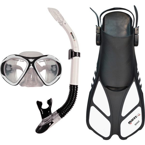 Mares Abc Ocean Travel Set Adult Clear White