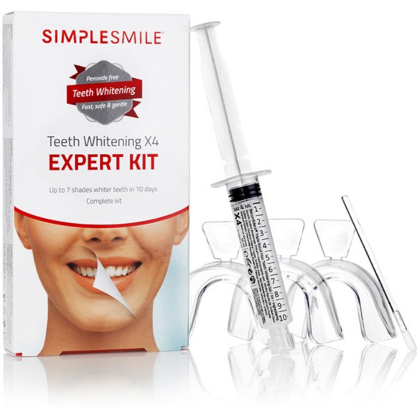 Beconfident Simplosmile branqueador dentário x4 kit especialista unissex